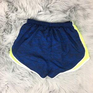 Nike Shorts - Nike Dri-Fit Tempo Shorts Blue Stripe Neon Yellow Nike Shorts - Nike Dri-Fit Tempo Shorts Blue Stripe Neon Yellow